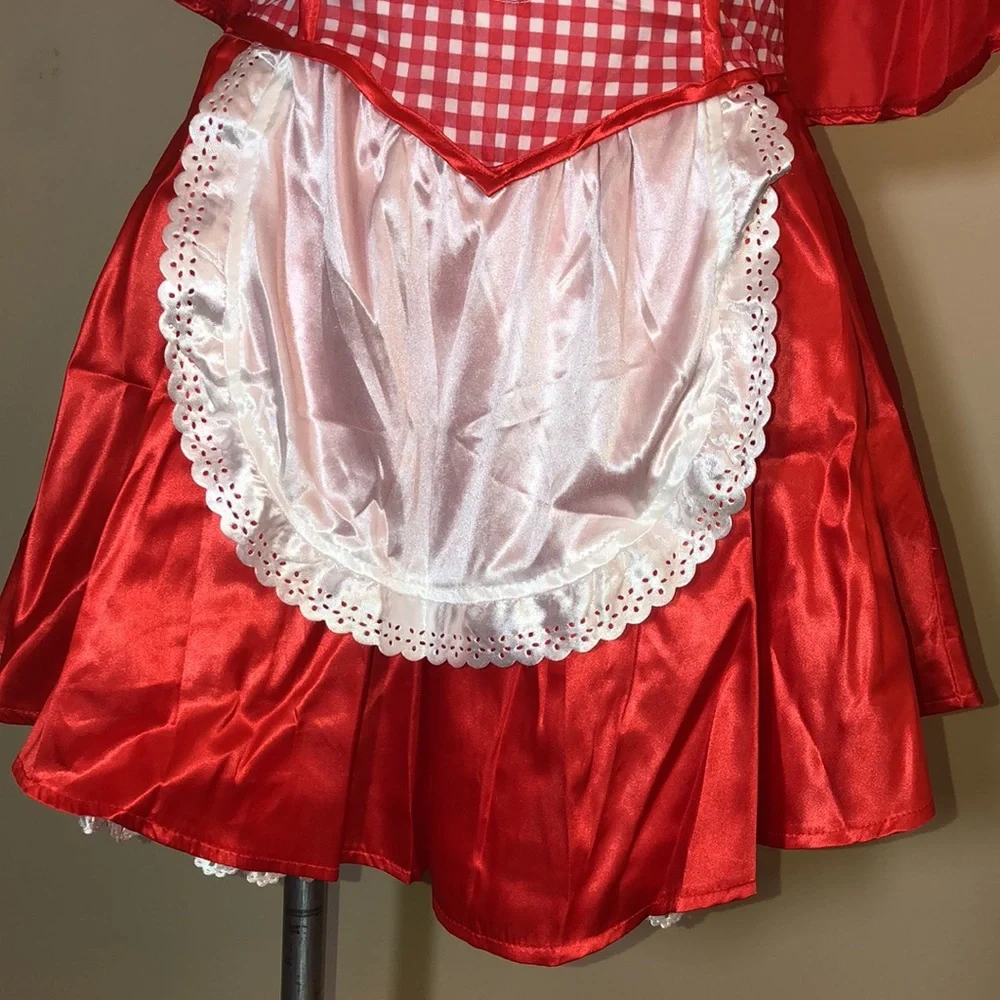 Costume RED RIDING HOOD Sexy Dress With Cape Adult Size Medium 6-8 - Picture 13 of 16